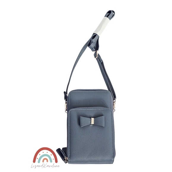 Faux Leather Phone Crossbody Wallet Small Bag - Picture 3 of 15